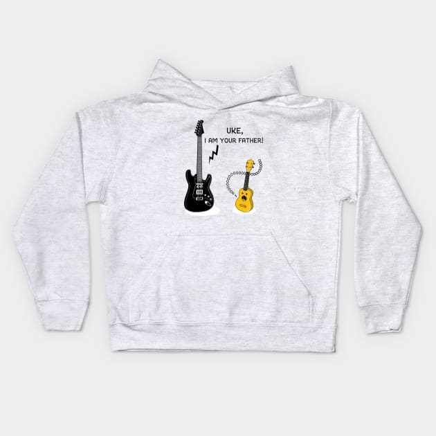 Uke I am your Father! Kids Hoodie by sirwatson